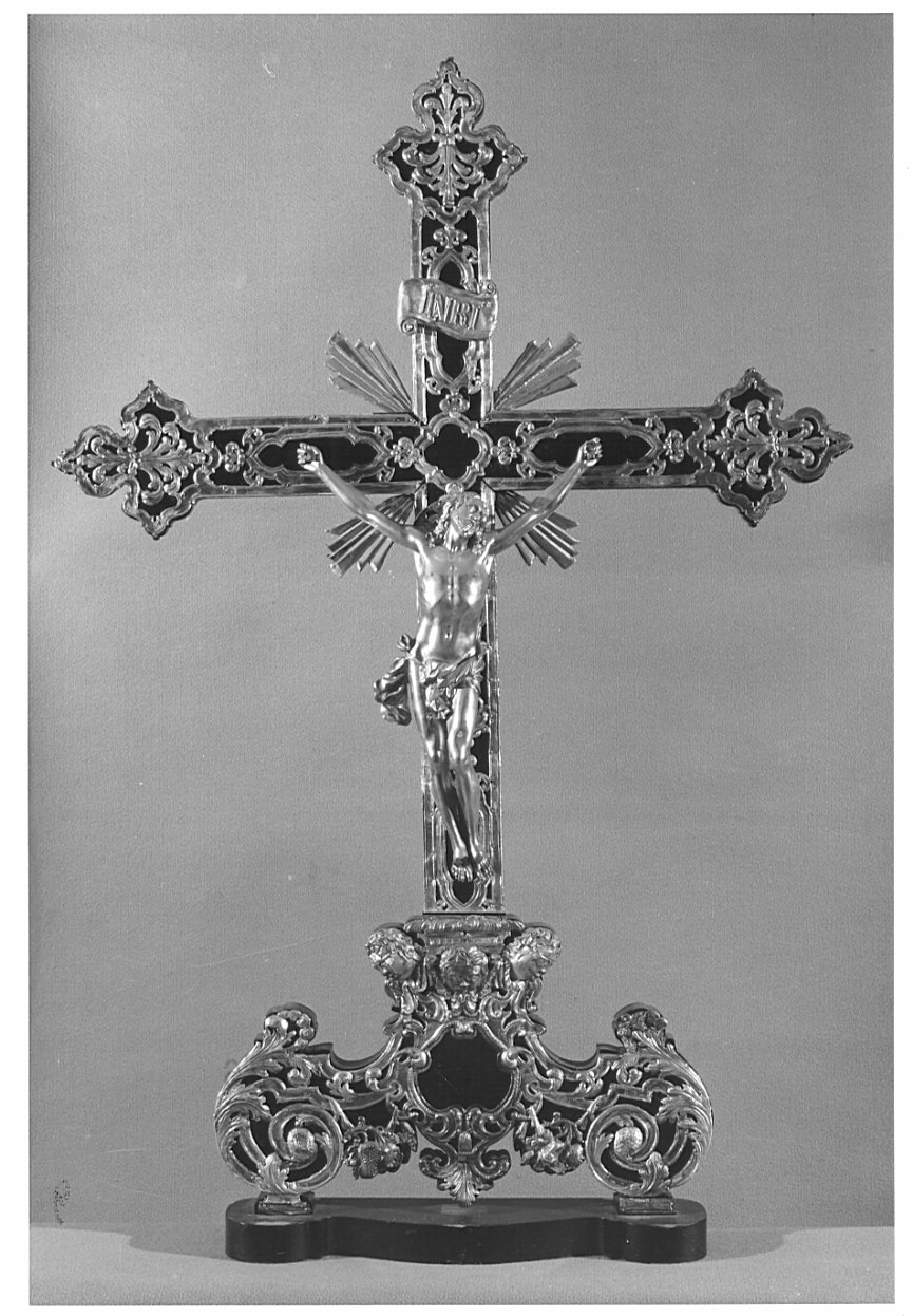 croce d'altare, opera isolata - bottega lombarda (sec. XVIII)
