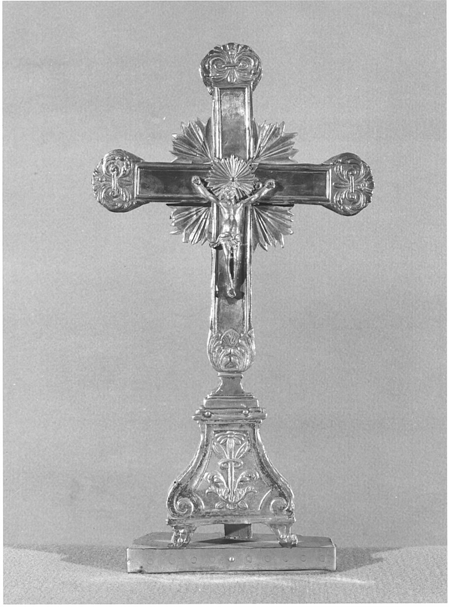 croce d'altare, opera isolata - bottega lombarda (inizio sec. XIX)