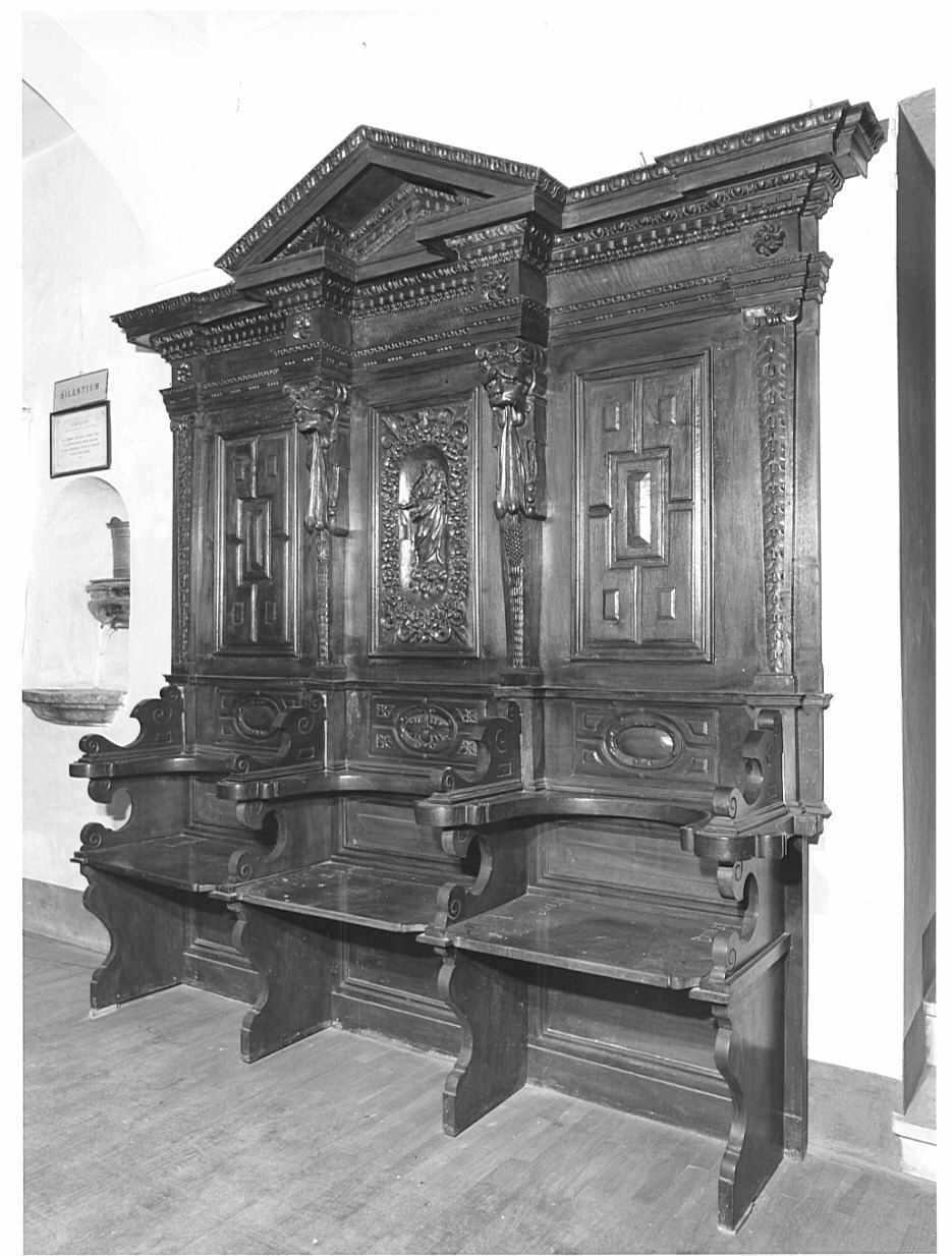 stallo del celebrante, opera isolata - bottega italiana (sec. XIX)