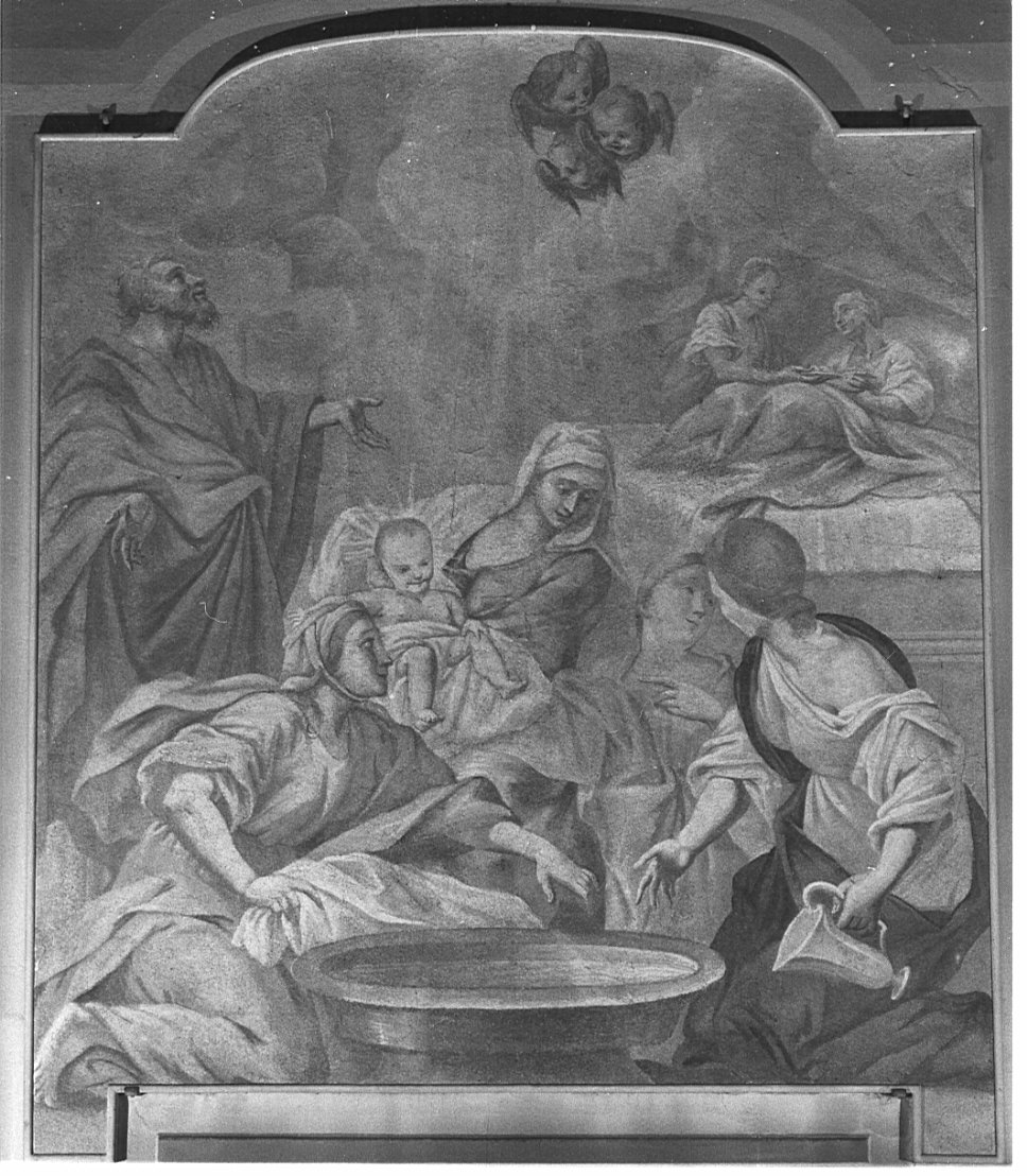 nascita di Maria Vergine (dipinto, opera isolata) - ambito lombardo (fine/inizio secc. XVII/ XVIII)