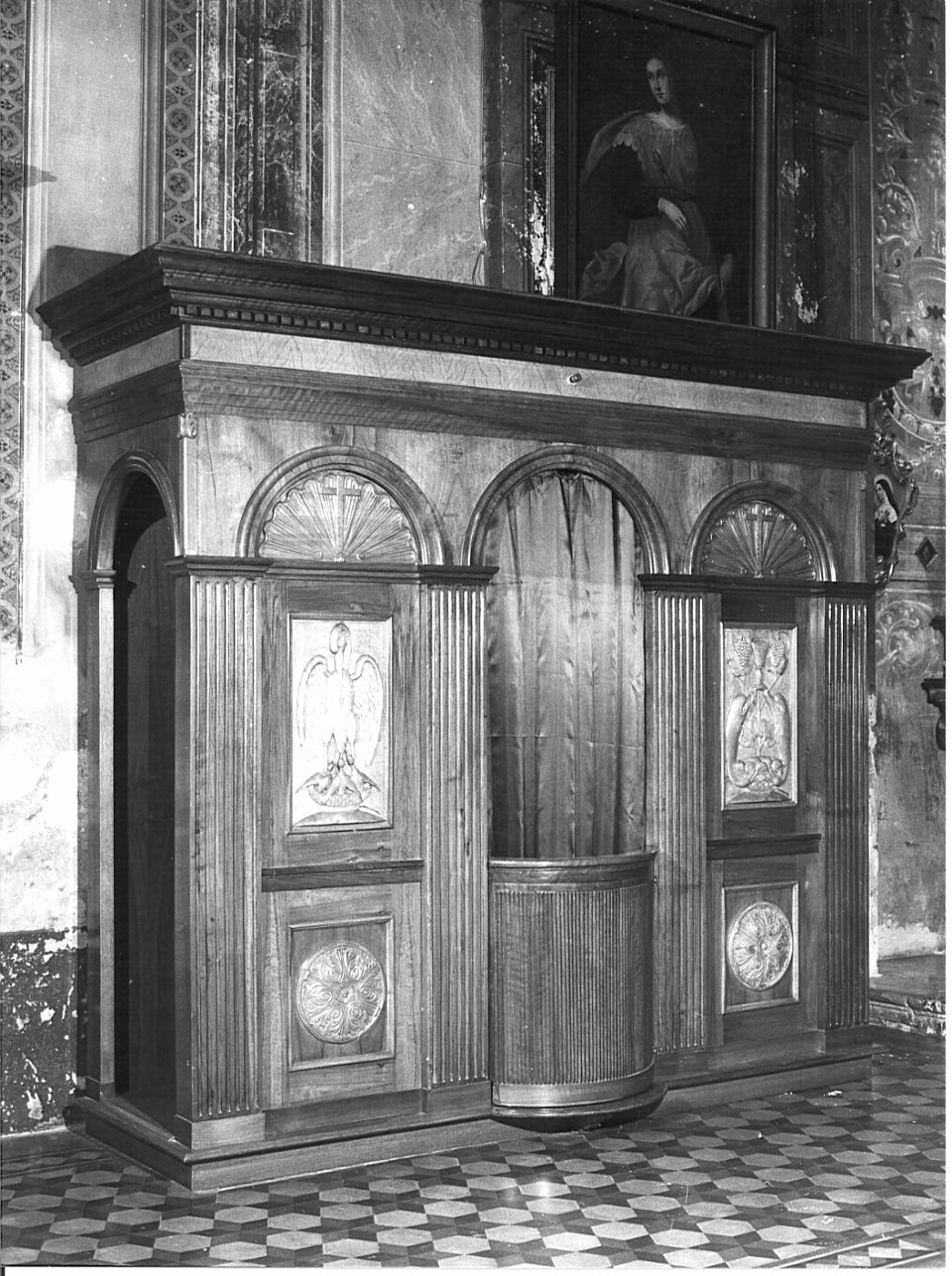 confessionale, coppia - bottega lombarda (sec. XIX, sec. XX)