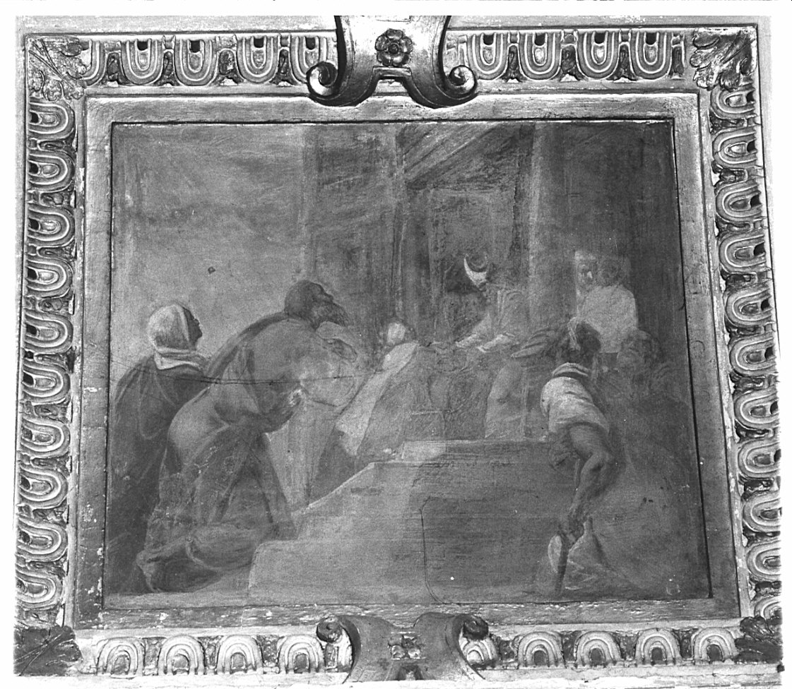 presentazione di Maria Vergine al tempio (dipinto, elemento d'insieme) di Ronchelli Giovanni Battista (attribuito) (sec. XVIII)