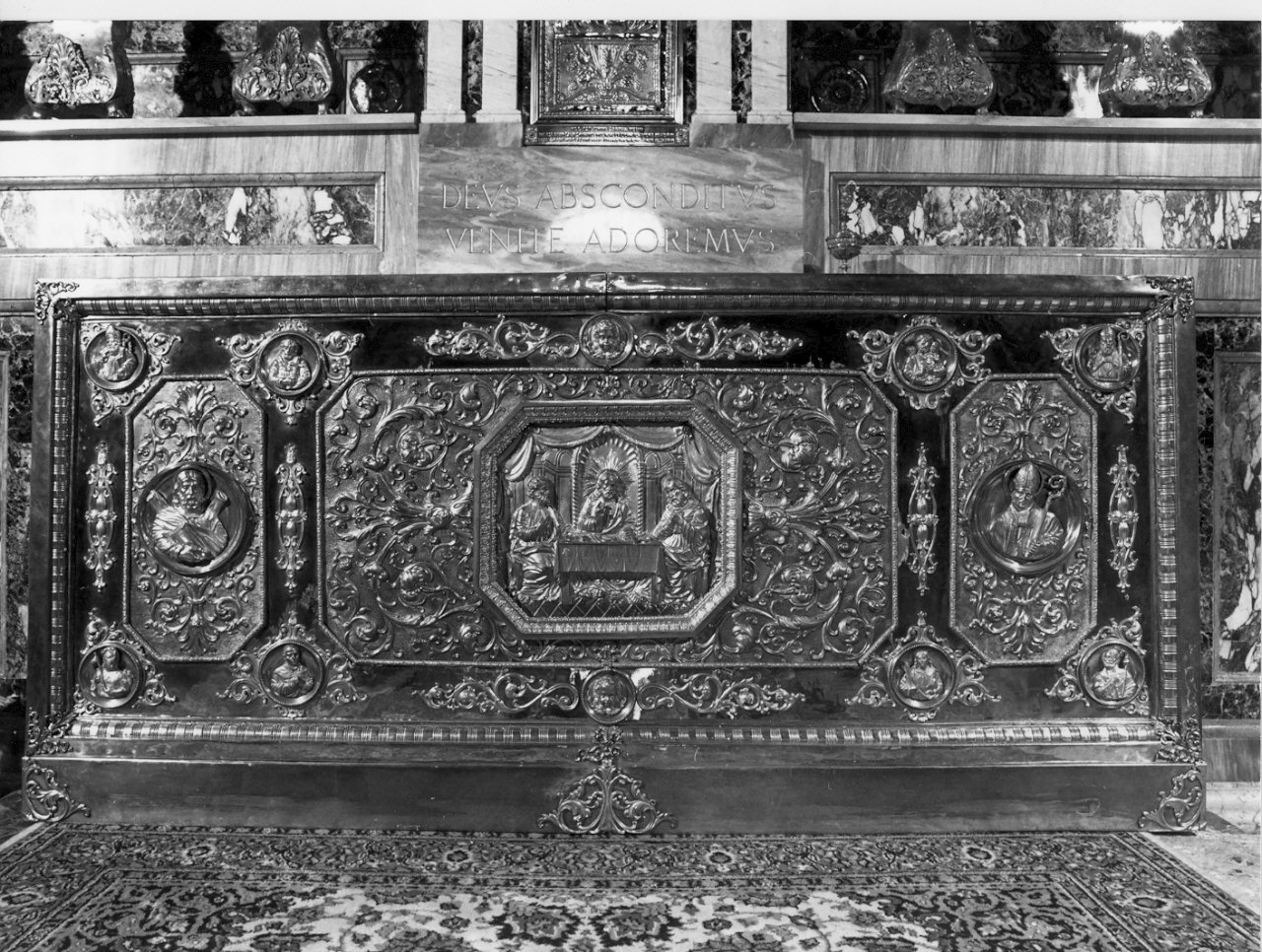 paliotto, elemento d'insieme - bottega italiana (sec. XIX)