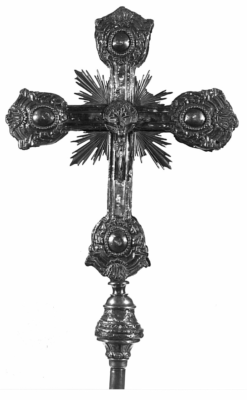 croce processionale, opera isolata - bottega lombarda (sec. XIX)