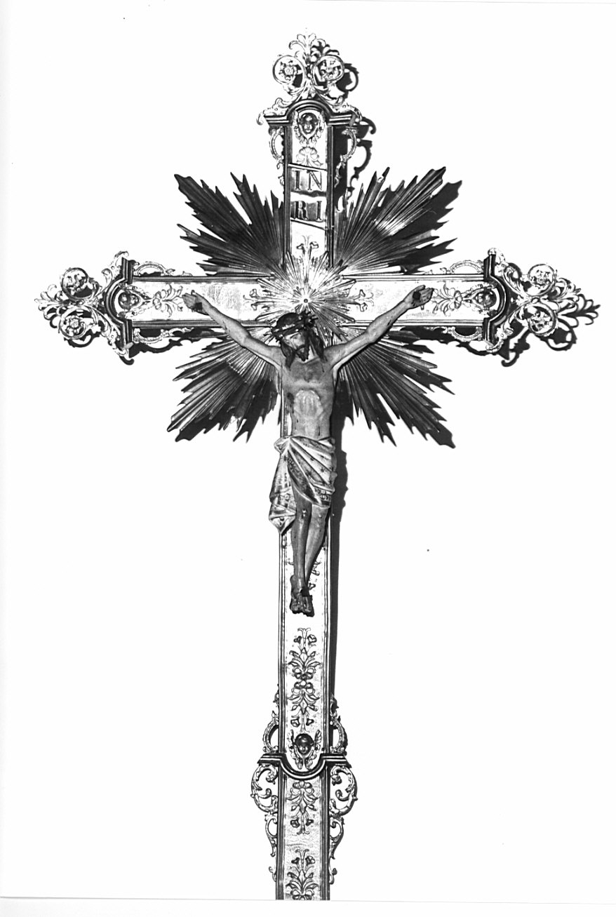 croce processionale, opera isolata - bottega lombarda (inizio sec. XX)