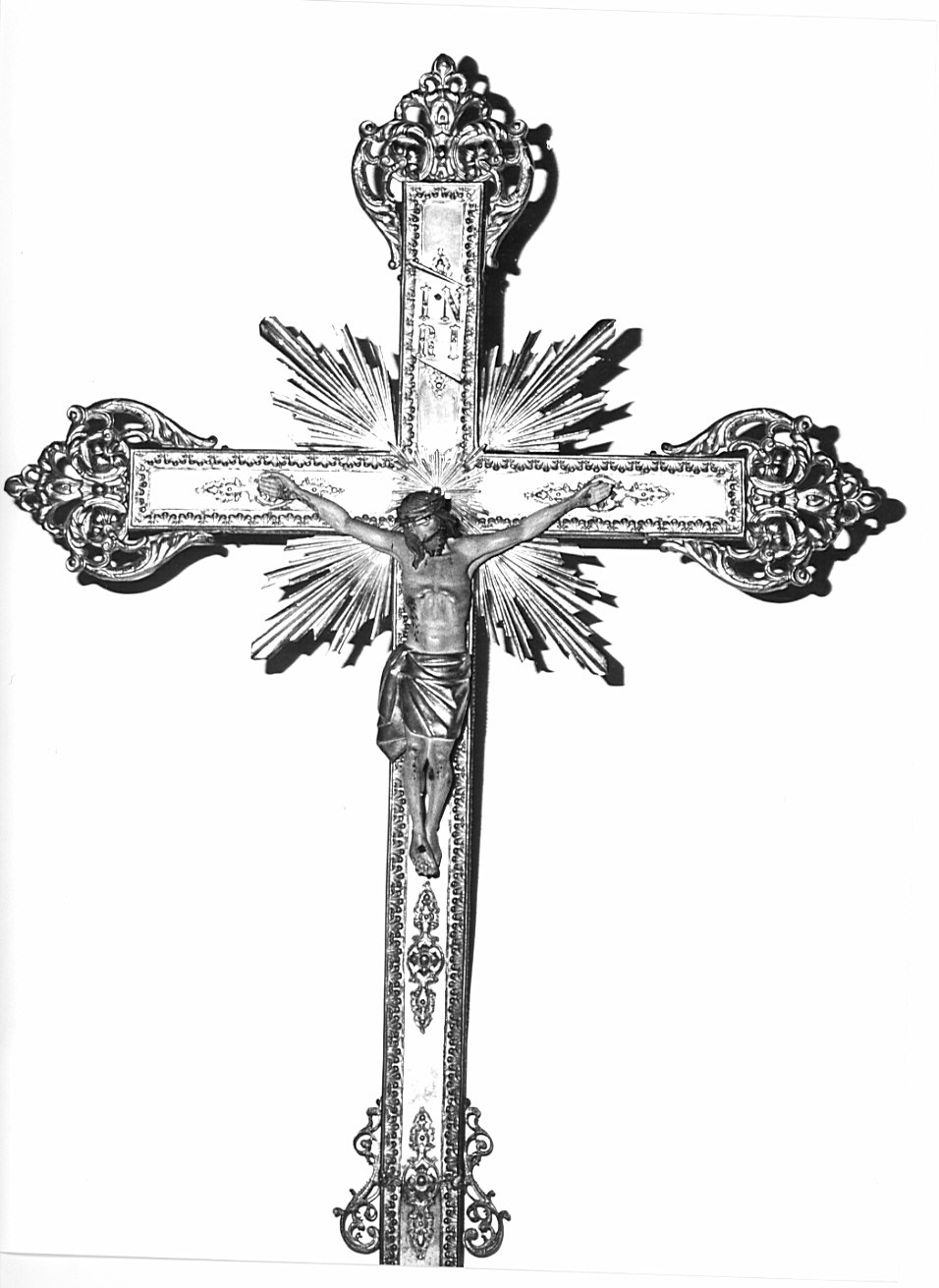 croce processionale, opera isolata - bottega lombarda (inizio sec. XX)