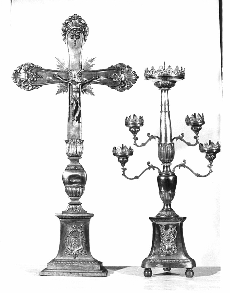 servizio d'altare, insieme - bottega lombarda (sec. XIX)