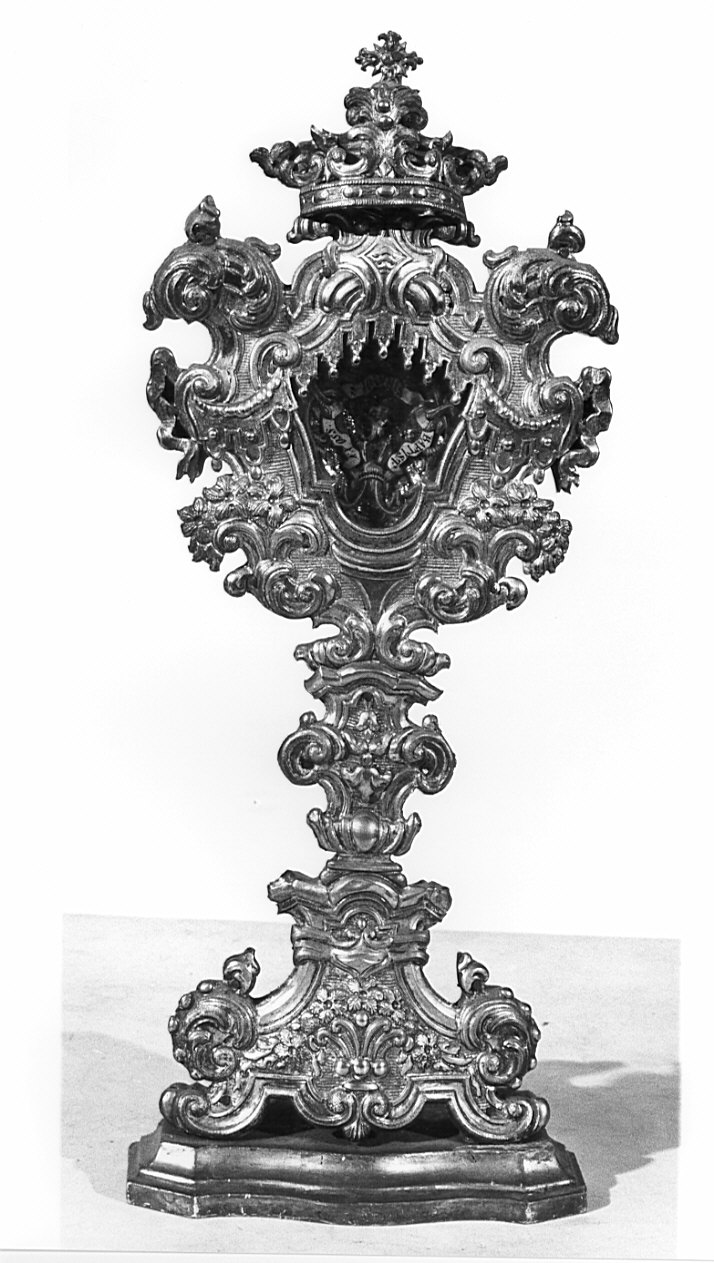 reliquiario - a ostensorio, opera isolata - bottega lombarda (fine/inizio secc. XVIII/ XIX)