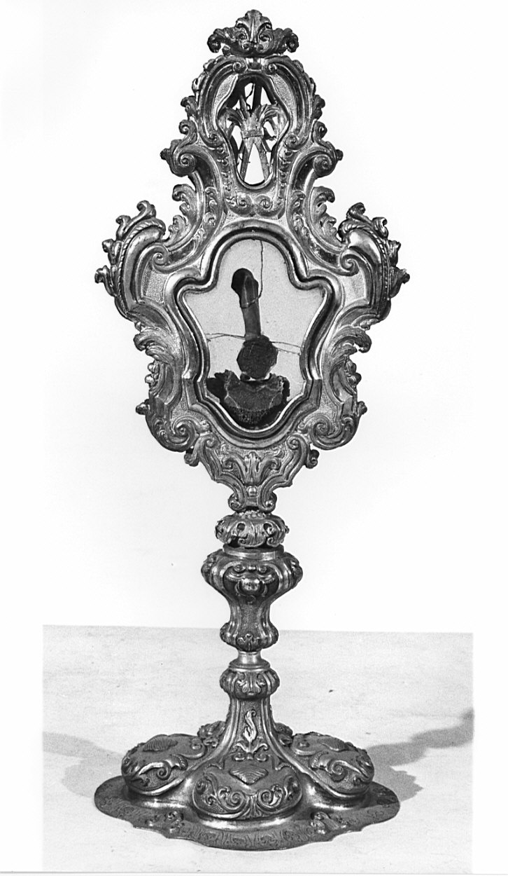 reliquiario - a ostensorio, opera isolata - bottega lombarda (sec. XVIII)