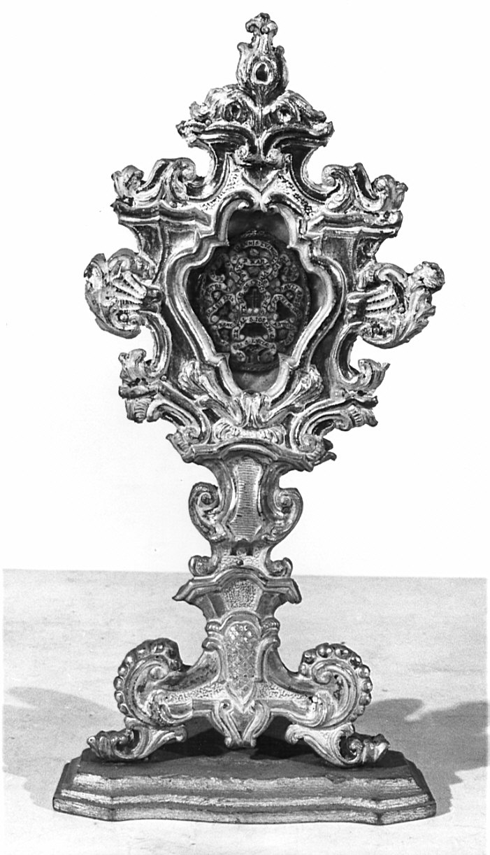 reliquiario - a ostensorio, opera isolata - bottega lombarda (seconda metà sec. XVIII)