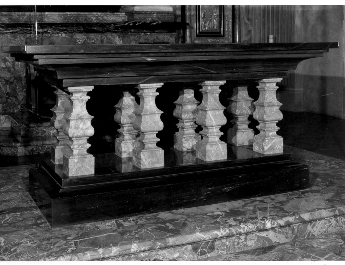 balaustrata, opera isolata - bottega italiana (sec. XVII, sec. XX)