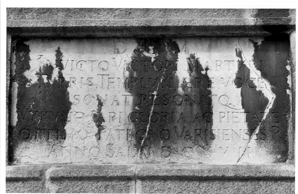 lapide, opera isolata - bottega italiana (sec. XVII)