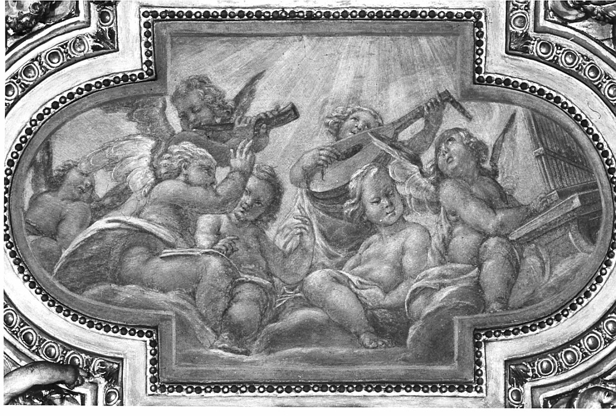 angeli musicanti (dipinto, opera isolata) di Mondino Antonio (attribuito) (sec. XVII)