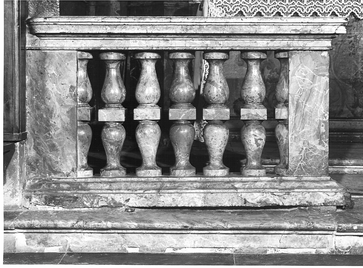 balaustrata, opera isolata - bottega italiana (inizio sec. XVII)