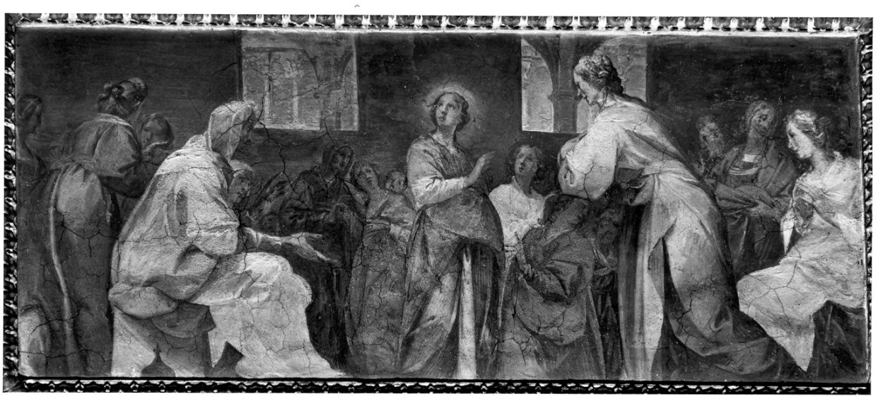 disputa di Gesù con i dottori nel tempio (dipinto, elemento d'insieme) di Mazzucchelli Pier Francesco detto Morazzone (sec. XVII)