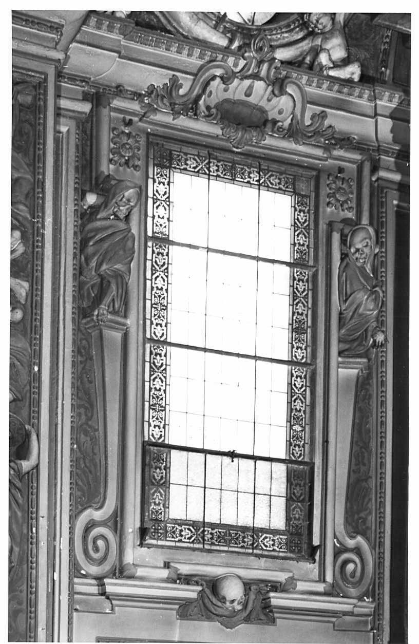 Morte (decorazione plastico-pittorica, opera isolata) - bottega italiana (sec. XVII)