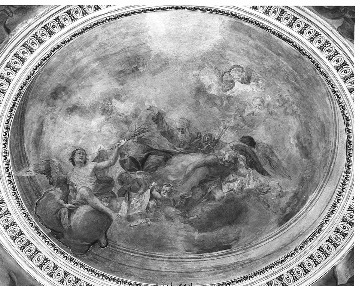angeli con i simboli della passione (dipinto, opera isolata) di Magatti Pietro Antonio (sec. XVIII)