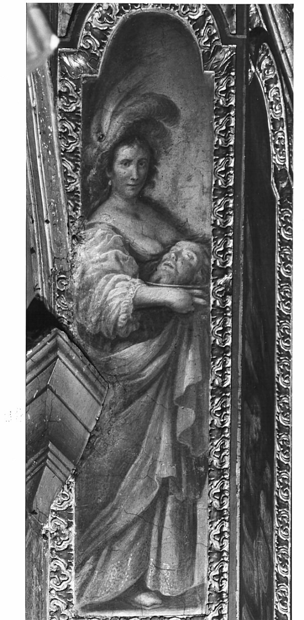 Salome con la testa di San Giovanni Battista sul piatto (dipinto, elemento d'insieme) di Del Sole Pietro (attribuito) (sec. XVII)