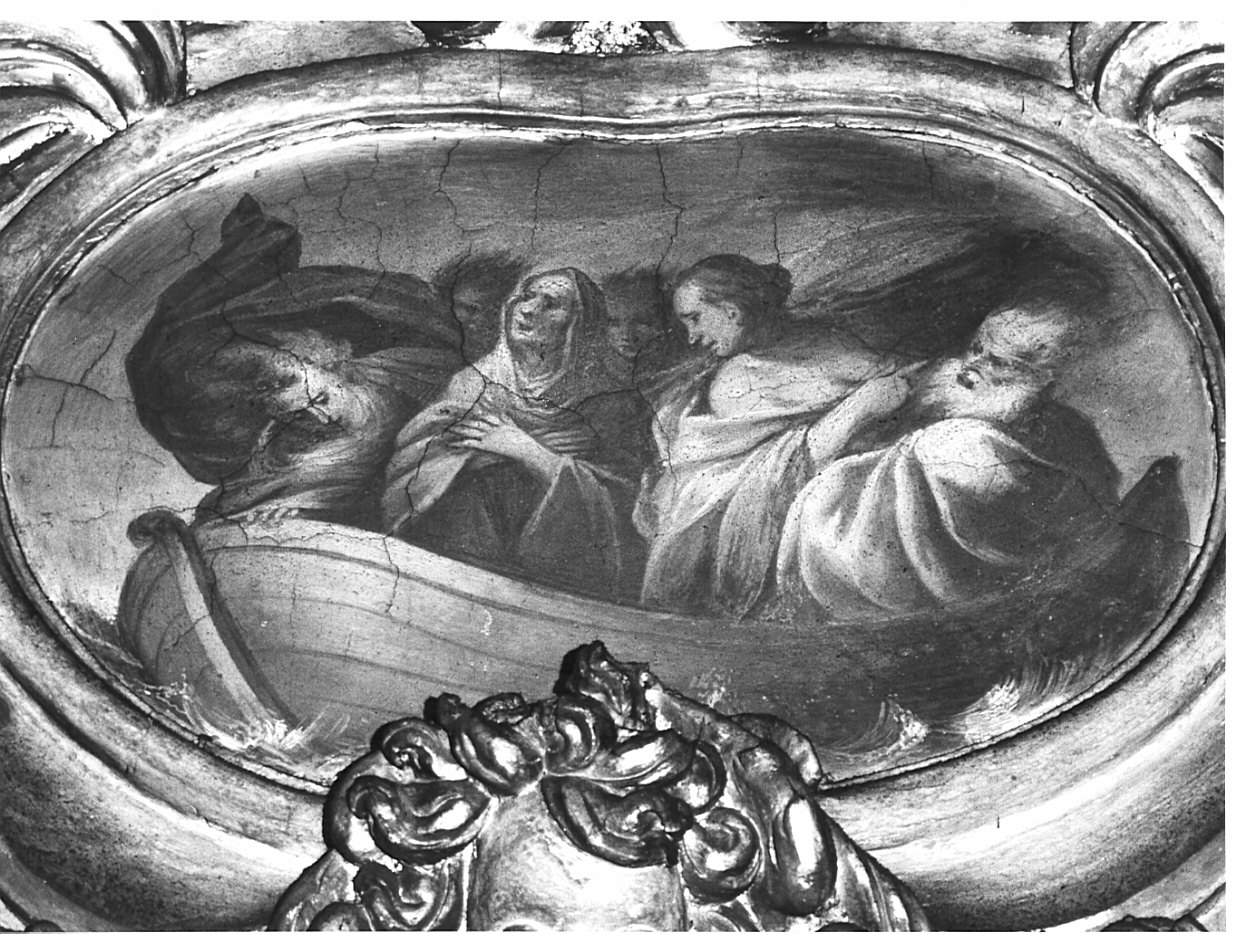 Santa Marta in barca (dipinto, elemento d'insieme) di Del Sole Pietro (attribuito) (sec. XVII)