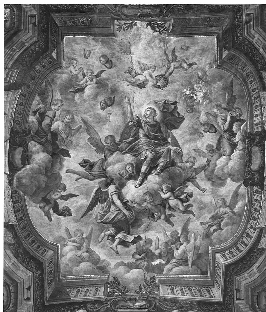 gloria di San Vittore (dipinto, opera isolata) di Ghisolfi Giovanni (sec. XVII)
