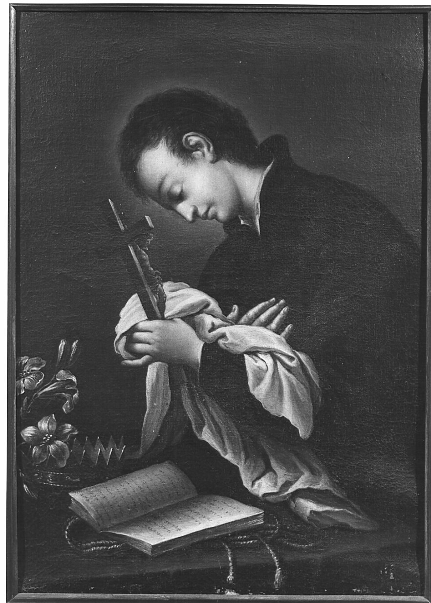 San Luigi Gonzaga (dipinto, opera isolata) - ambito lombardo (sec. XIX)