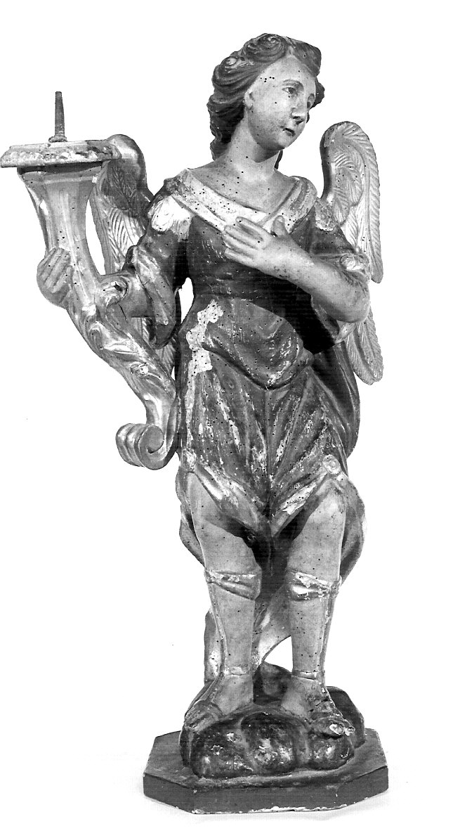 angeli adoranti (candelabro, serie) - ambito lombardo (sec. XVIII)