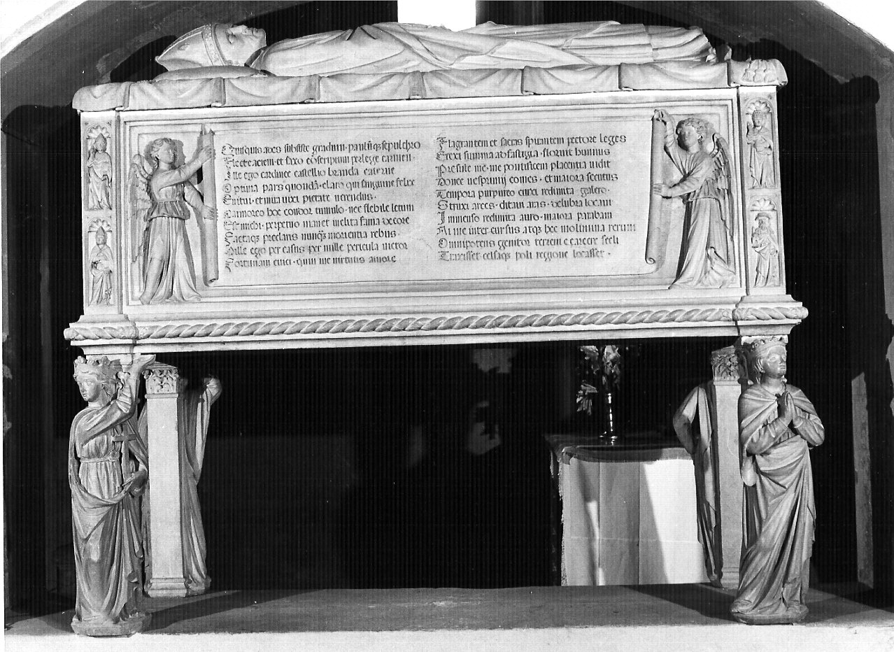 sarcofago, opera isolata - ambito lombardo (fine sec. XV)