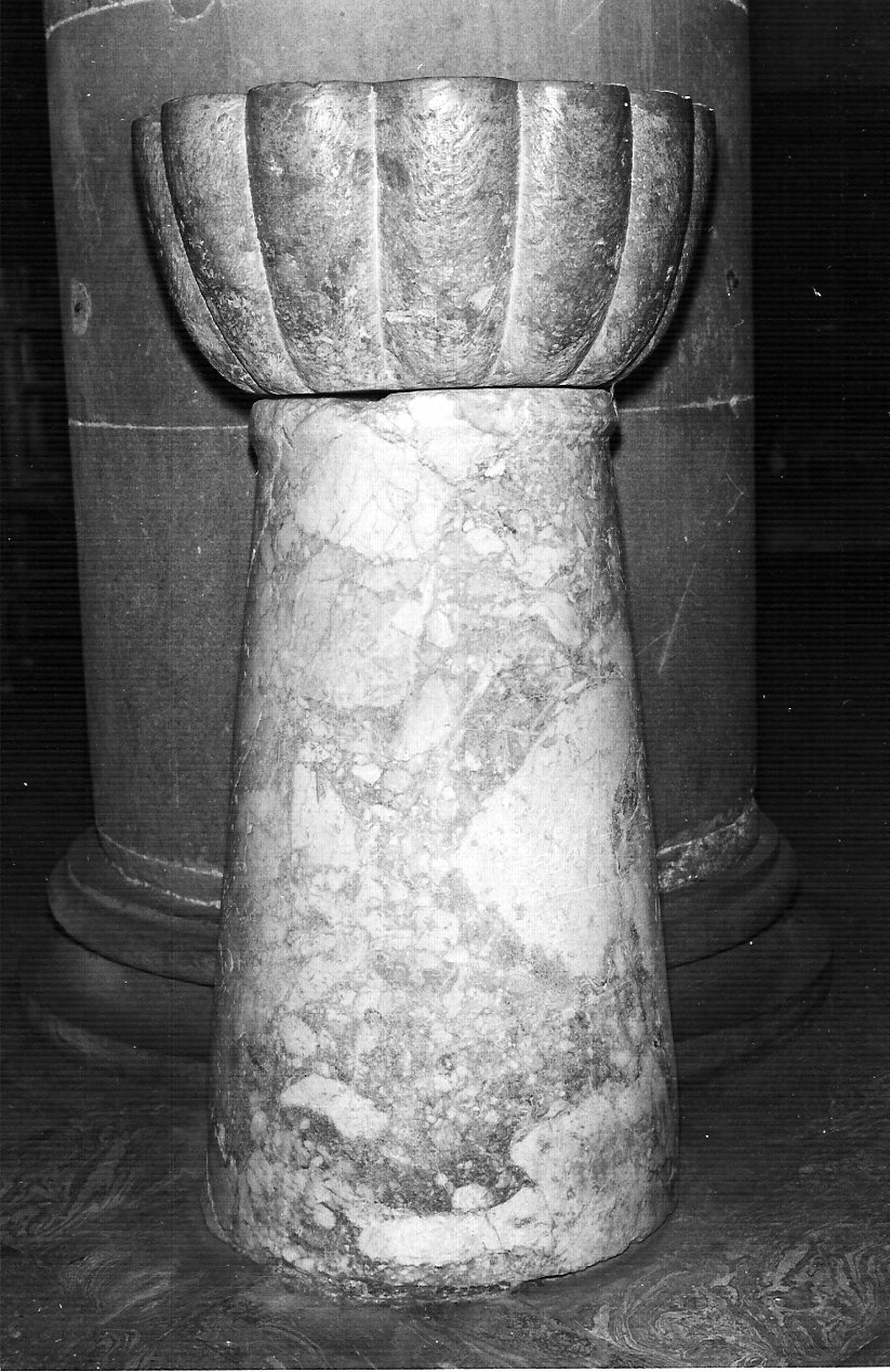 acquasantiera, coppia - bottega lodigiana (sec. XVIII)