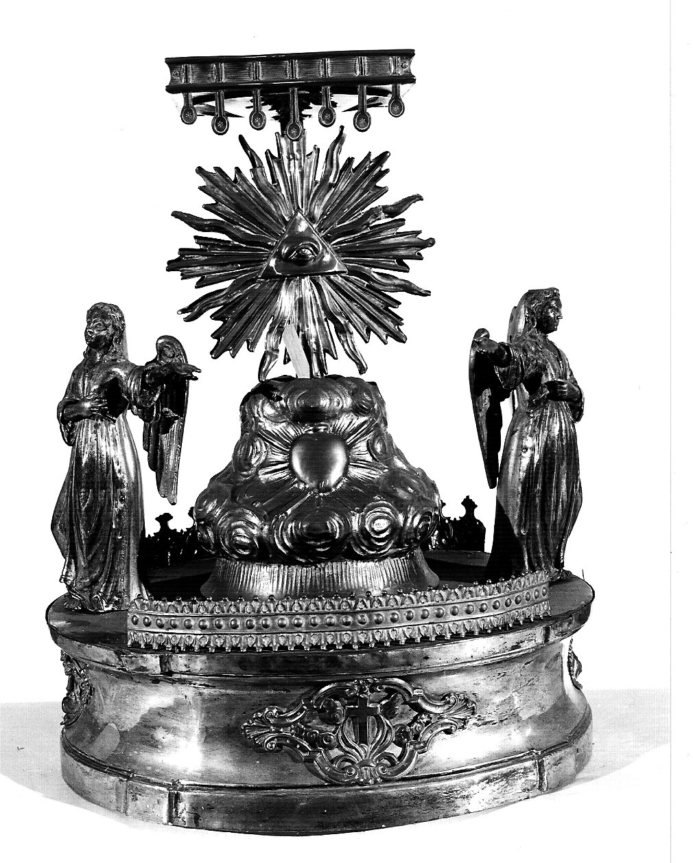 tronetto per esposizione eucaristica, opera isolata - bottega lombarda (sec. XIX)