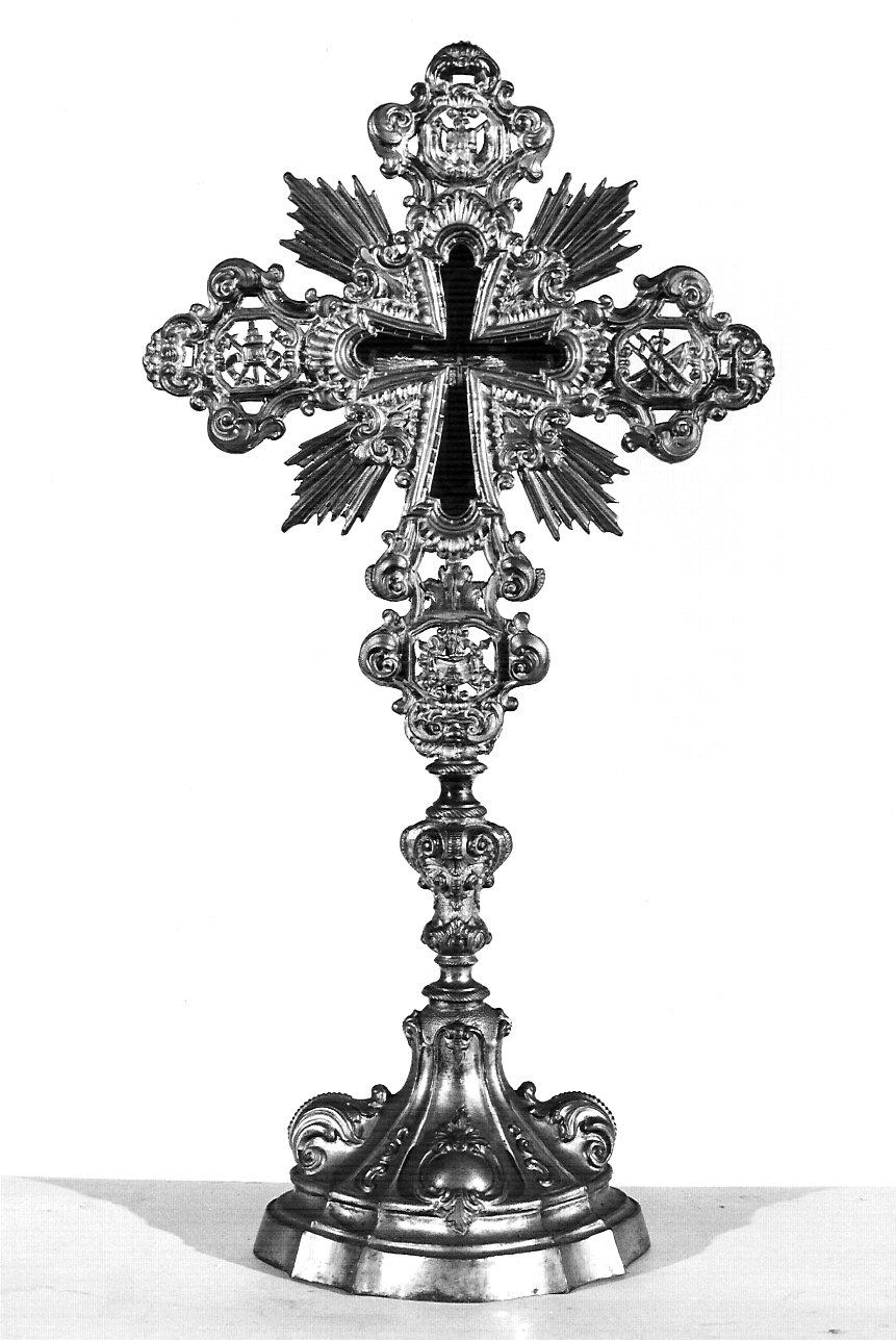 croce d'altare, opera isolata - bottega lombarda (sec. XVIII)