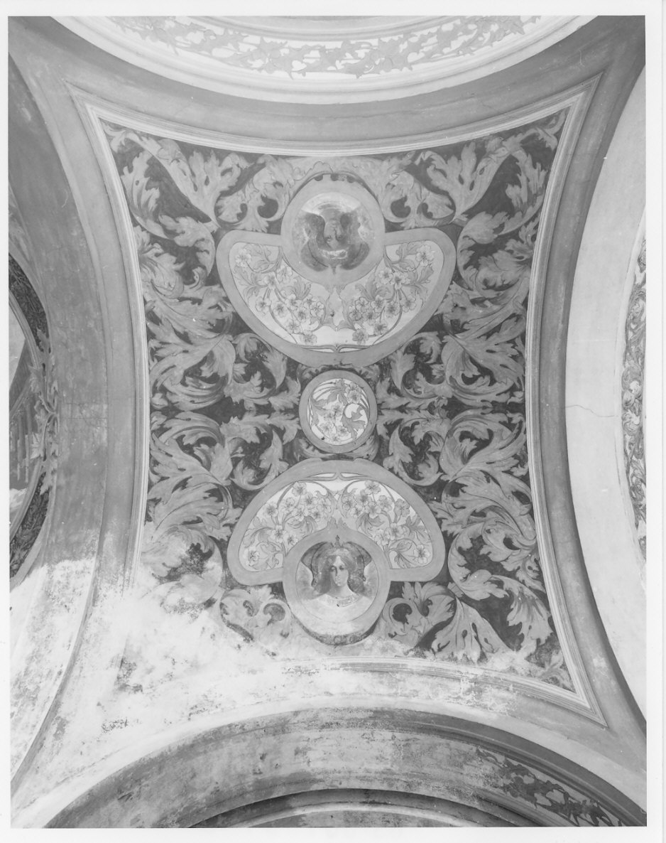 angeli/ motivi decorativi (dipinto, opera isolata) di Bergognoni Romeo (sec. XX)