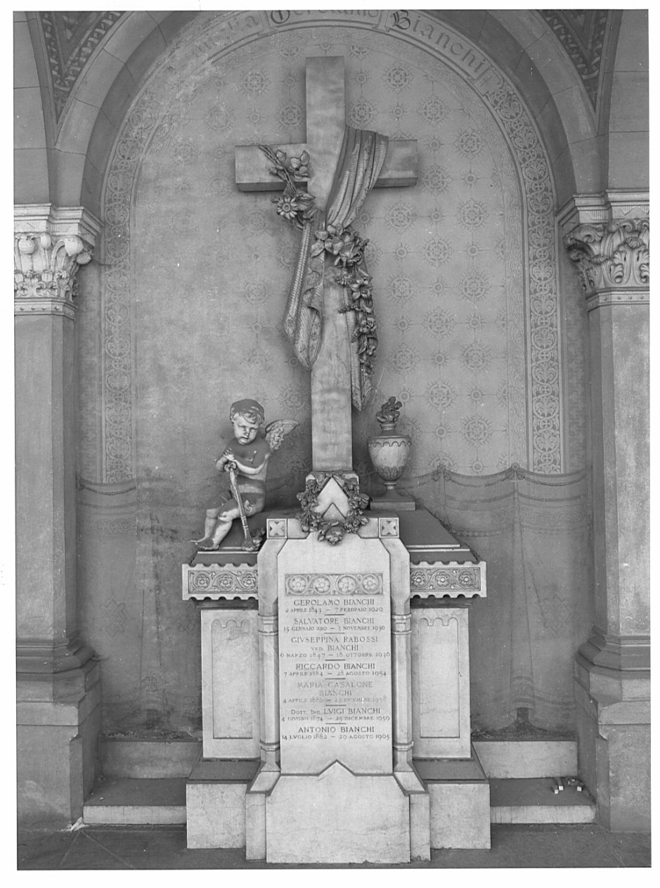 monumento funebre, opera isolata di Vittorio Rossi (sec. XIX)