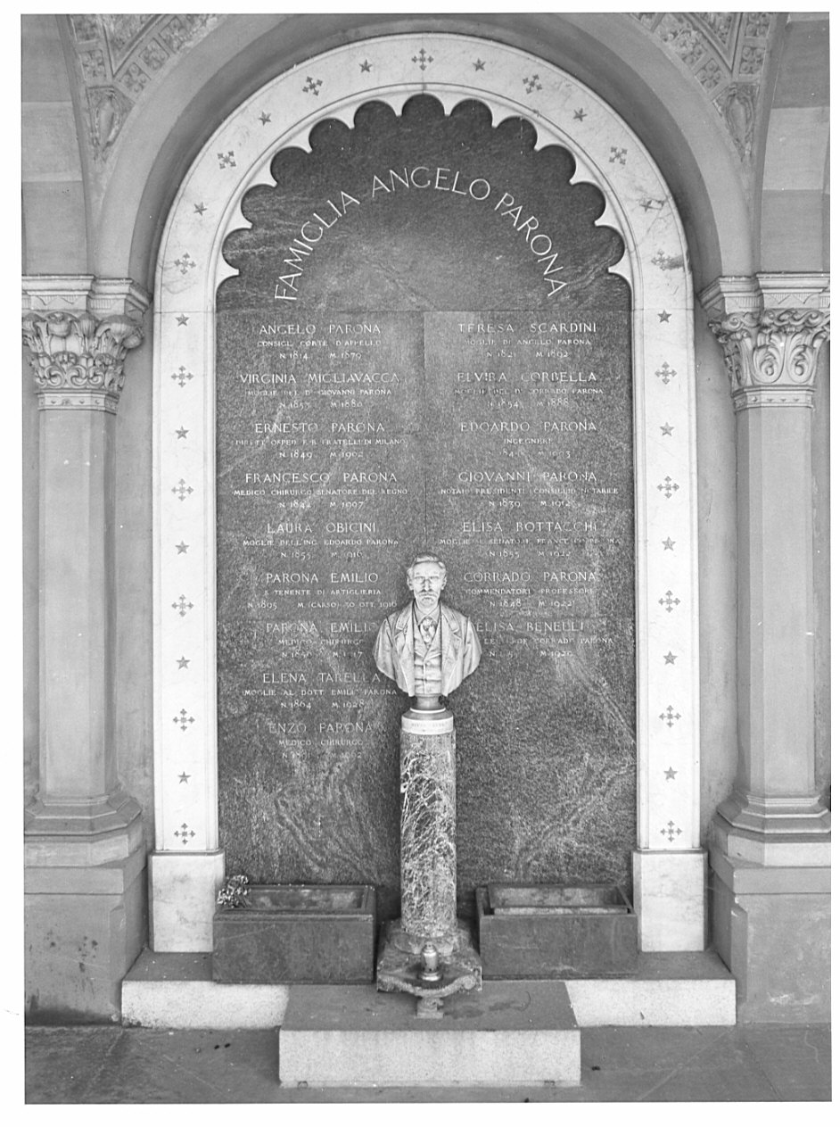 monumento funebre, opera isolata - bottega lombarda (fine sec. XIX)