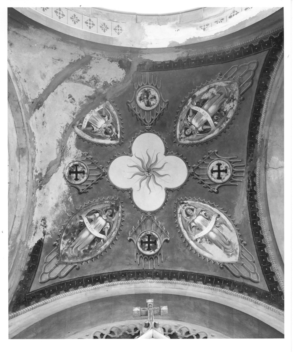 motivi decorativi a medaglioni (dipinto) di Miglio Paride (sec. XIX)