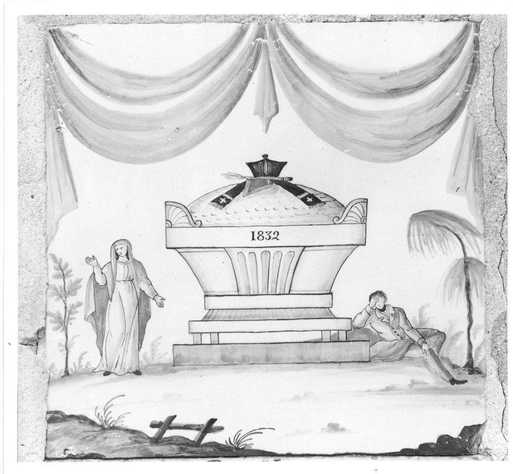 mattonella, opera isolata - bottega lombarda (sec. XIX)