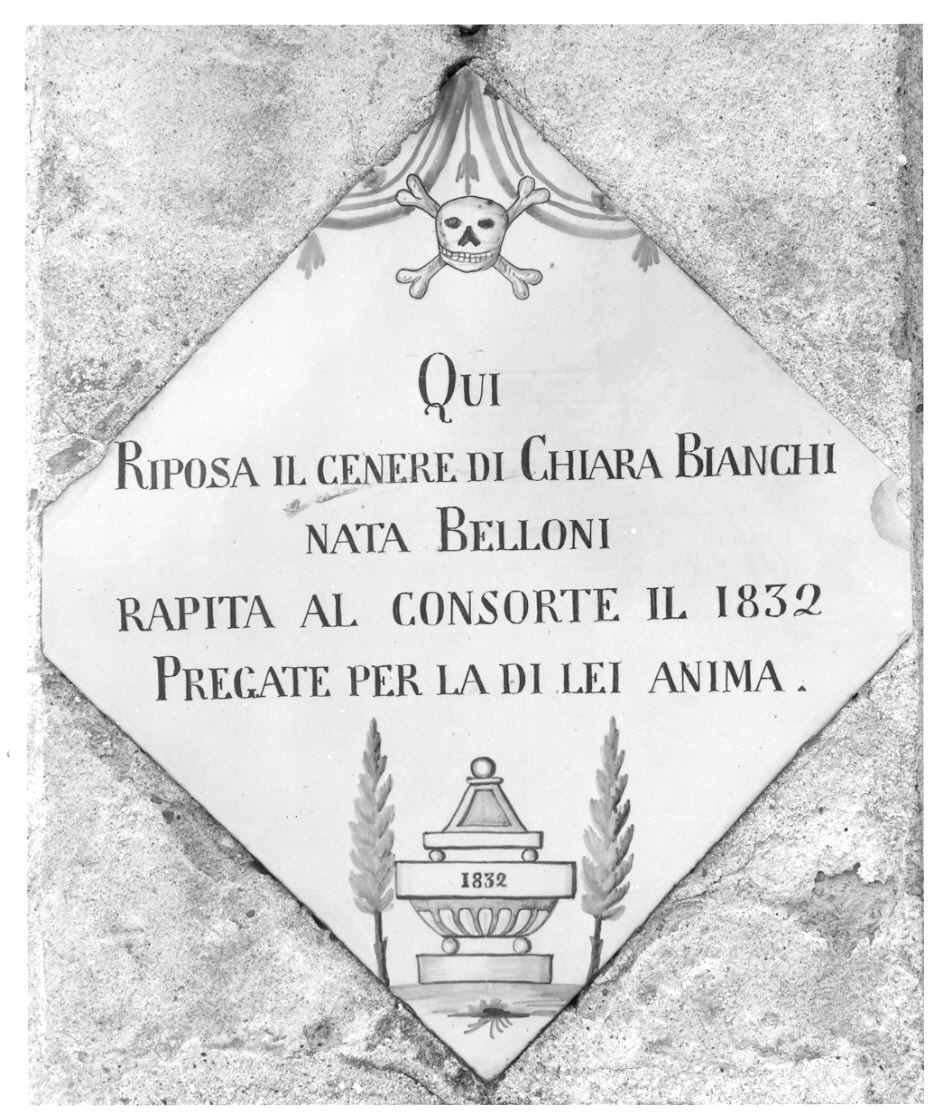 mattonella, opera isolata - bottega lombarda (sec. XIX)