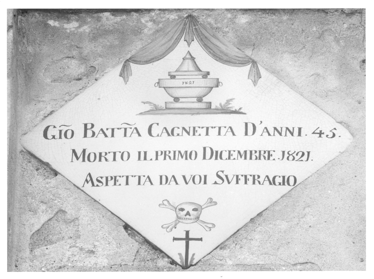 mattonella, opera isolata - bottega lombarda (sec. XIX)