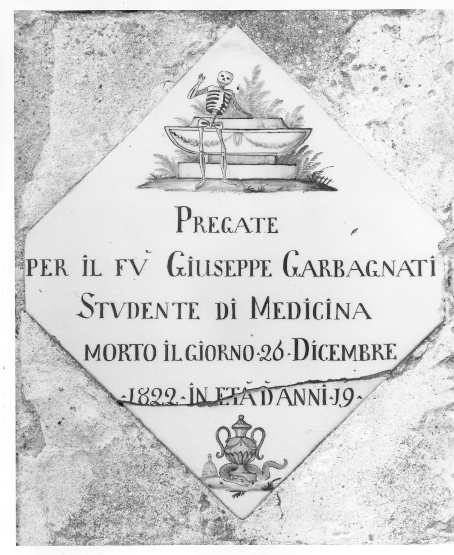 mattonella, opera isolata - bottega lombarda (sec. XIX)