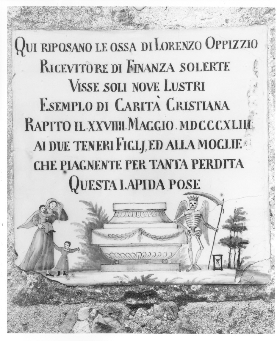 mattonella, opera isolata - bottega lombarda (sec. XIX)