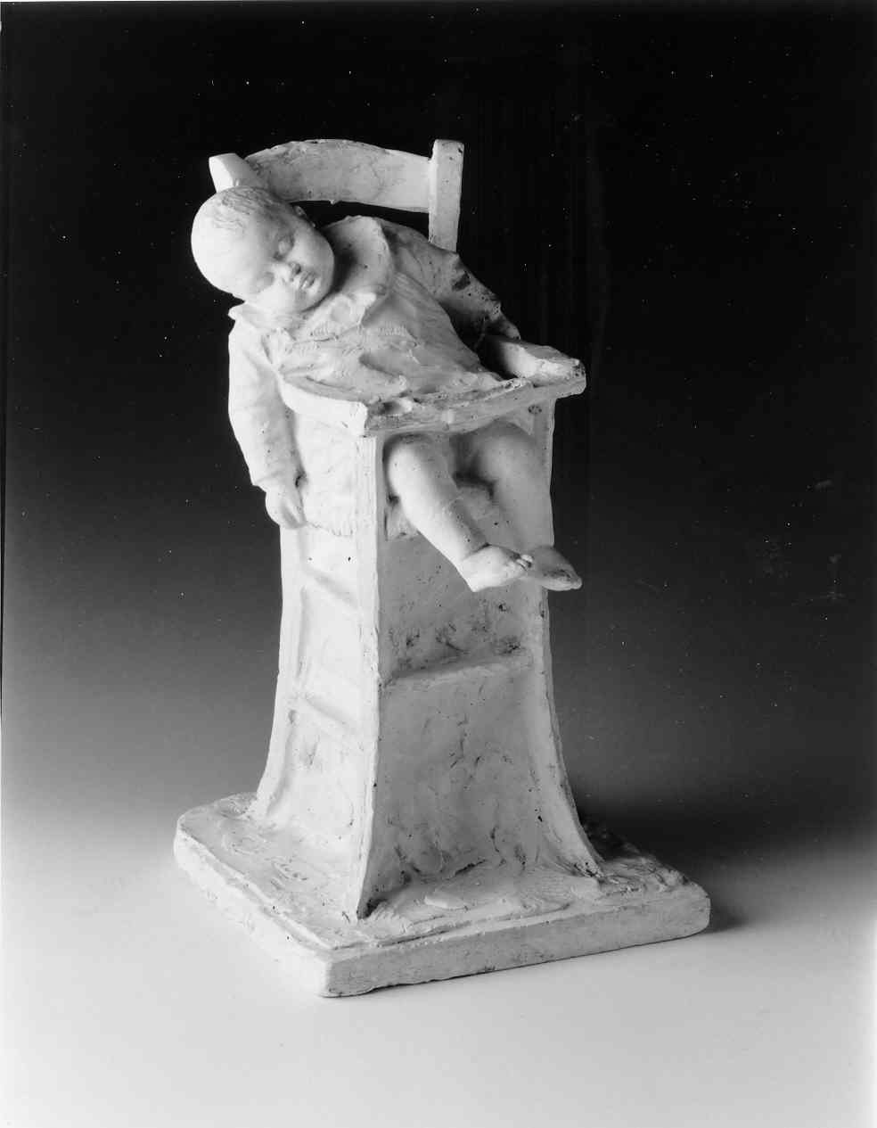 Sogni beati, Bambino dormiente (scultura, opera isolata) di Ricci Giovanni Battista (sec. XX)