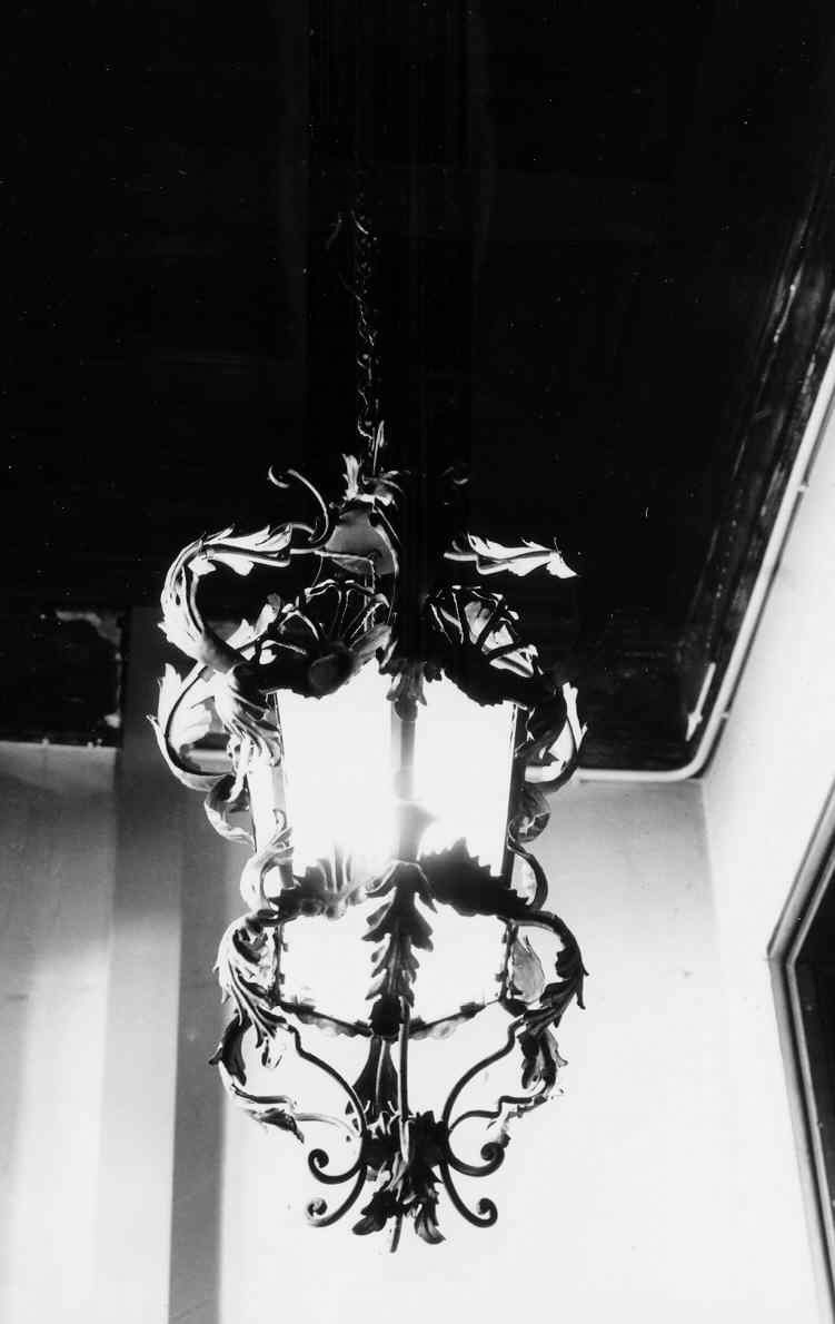 lampadario, opera isolata - ambito italiano (fine/inizio secc. XIX/ XX)