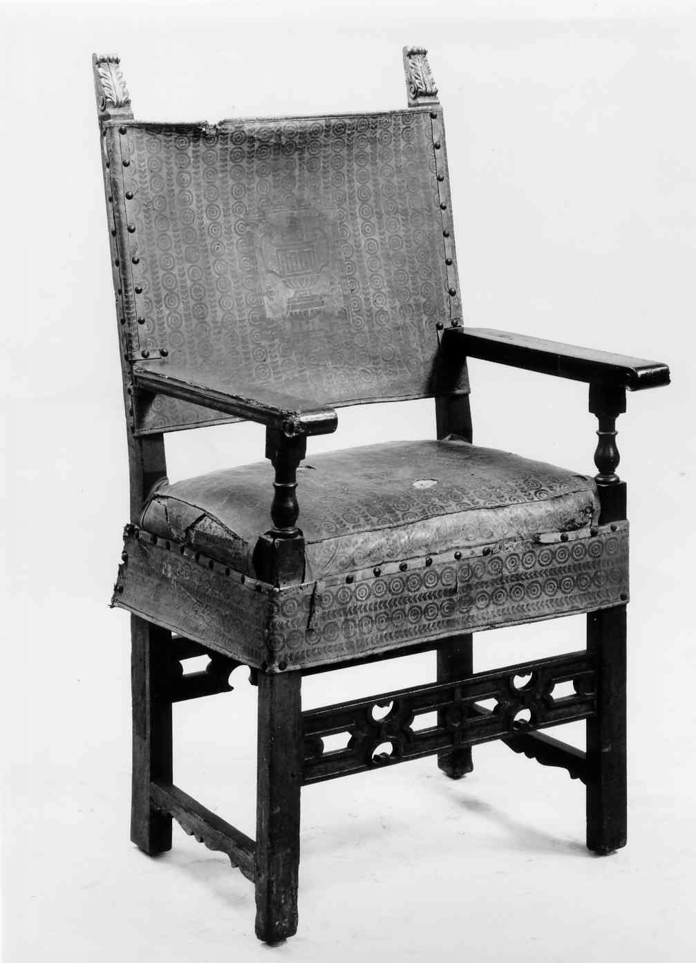 sedia, serie - ambito italiano (prima metà sec. XVII)