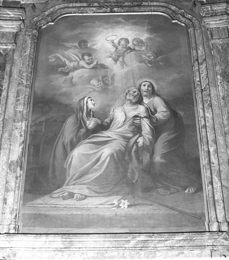 morte di San Giuseppe (altare, opera isolata) - ambito pavese (secc. XVIII/ XIX)