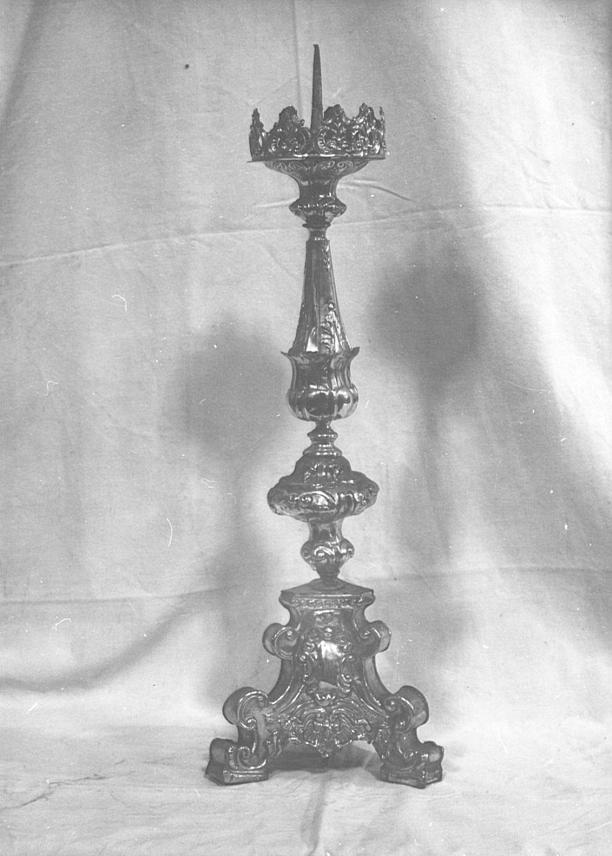 candeliere, serie - bottega pavese (sec. XVIII)