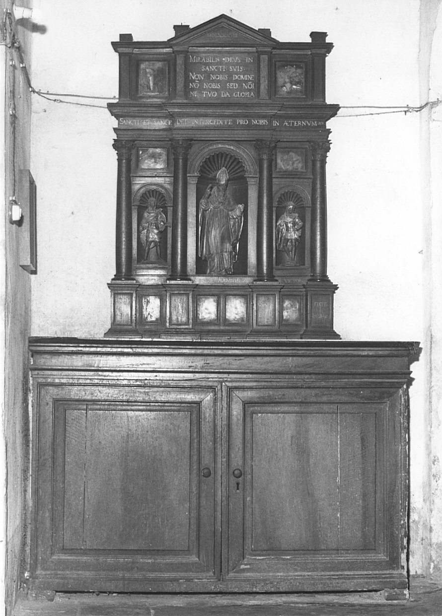 reliquiario architettonico - ad altarolo, opera isolata - ambito lombardo (sec. XVI)