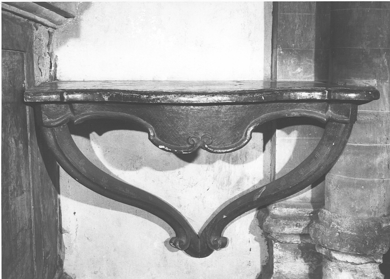 mensola - a voluta, opera isolata - bottega lombarda (fine sec. XVIII)