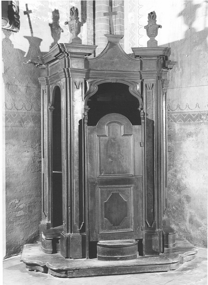 confessionale, opera isolata - bottega lombarda (sec. XVIII)