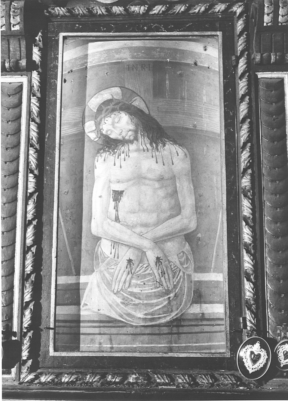 Cristo in pietà (dipinto, opera isolata) - ambito pavese (sec. XVI)