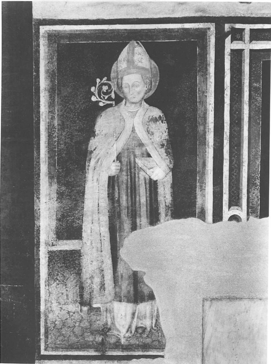 Santo vescovo (dipinto, opera isolata) - ambito lombardo (seconda metà sec. XV)