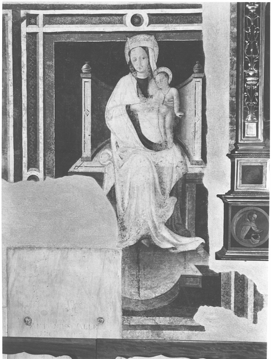 Madonna in trono con Bambino (dipinto, opera isolata) - ambito lombardo (inizio sec. XV)